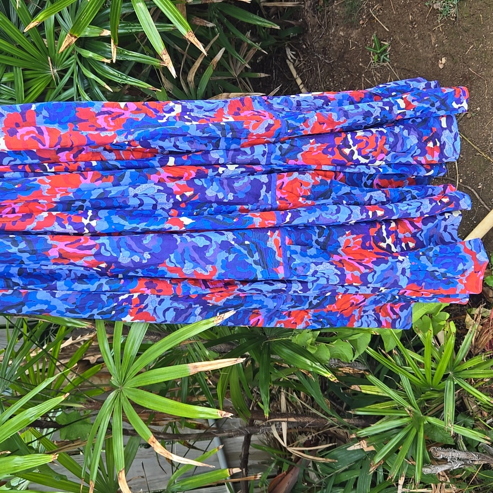 Anthropologie Ro's Garden Abstract Floral Maxi Sundress - Picture 7 of 9